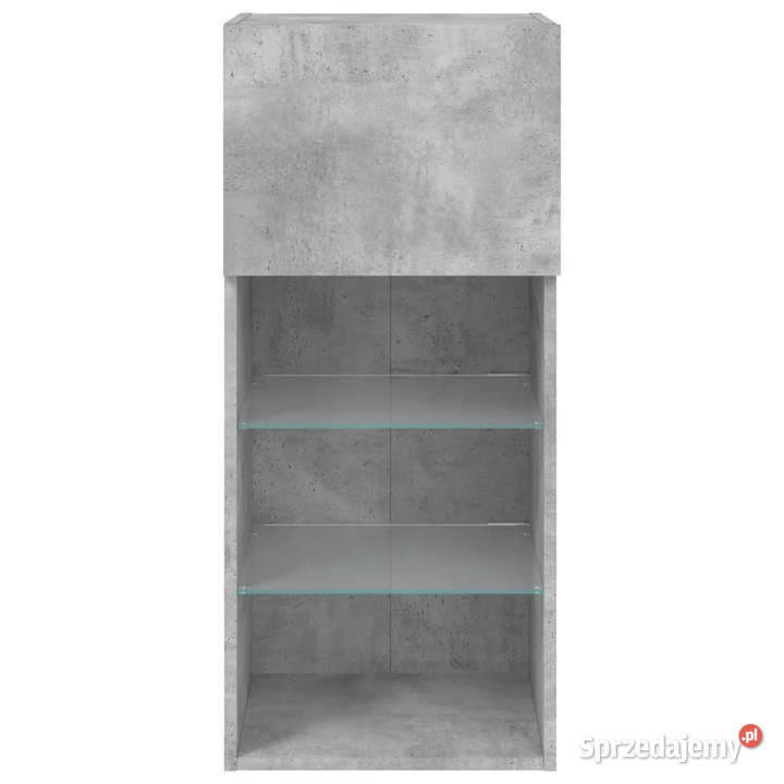 Szafka TV z LED szarość betonu 405x30x90 sprzedam