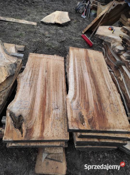 Monolit 124x5080x5 dąb stolik kawowy blat oak Przysucha