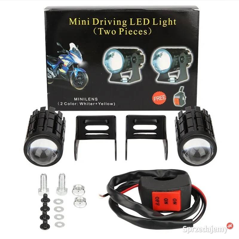 Komplet lamp dodatkowych do motocykla Łódź