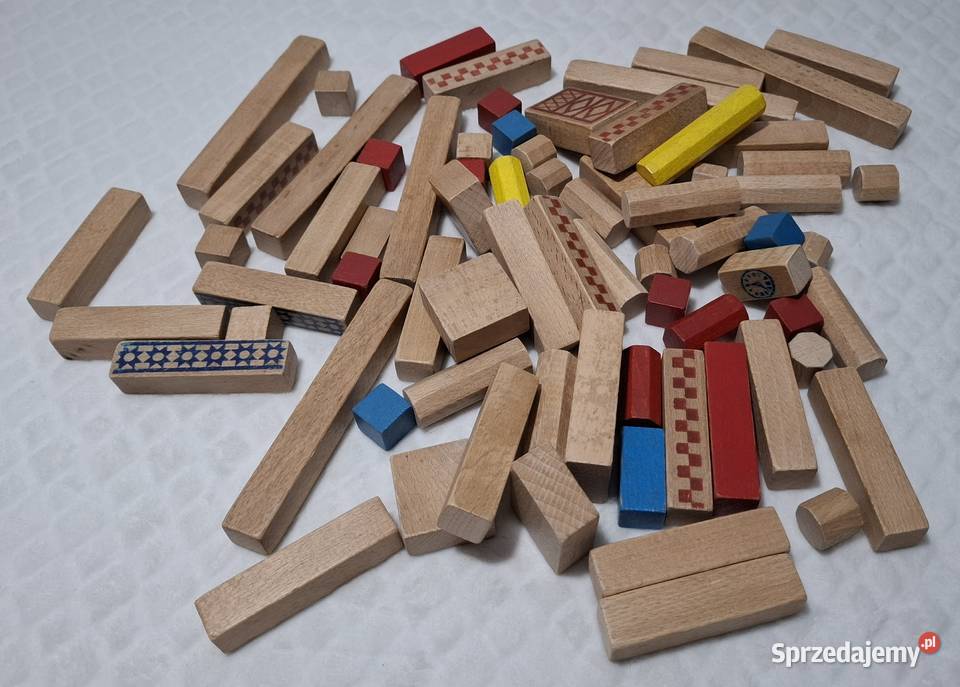 Zestaw klocków konstrukcyjnych drewnianych 76 Czeladź