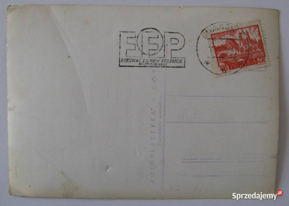 Pocztówka Sopot z pieczątką Festwal Filmów Dąbrowa Górnicza