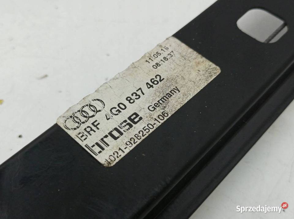 MECHANIZM SZYBY PRAWY PRZÓD EU 4G0837462 Audi A6 Mechanizmy opuszczania szyb