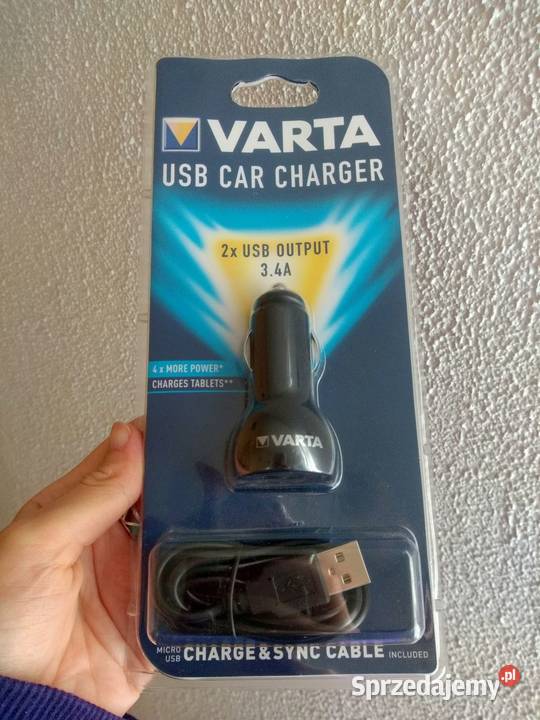 ładowarka samochodowa Varta 2xUSB 34A nowa Poznań
