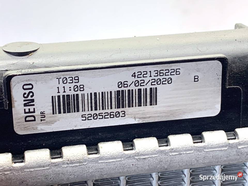 CHŁODNICA WODY FIAT TIPO 14 95 52052603 RADIATOR osobowe Chłodnie wody podkarpackie