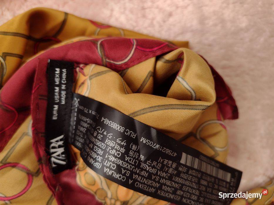 ZARA Ekskluzywna apaszka biznesowa z Madrytu małopolskie Kraków sprzedam