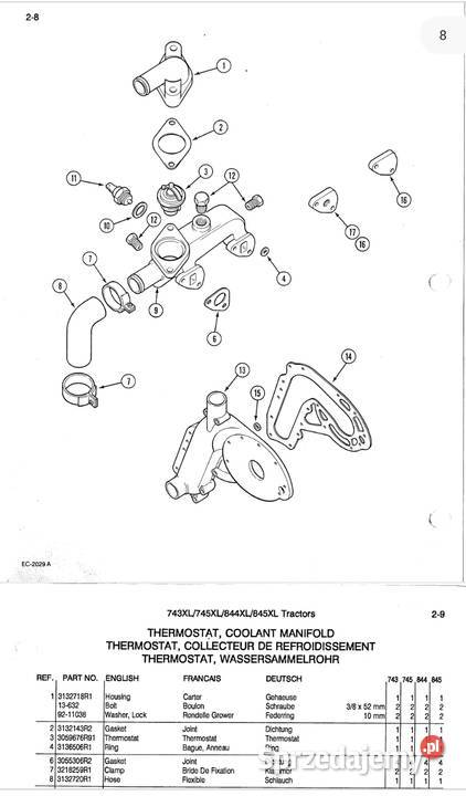 Katalog części zamiennych ciągnik IHC