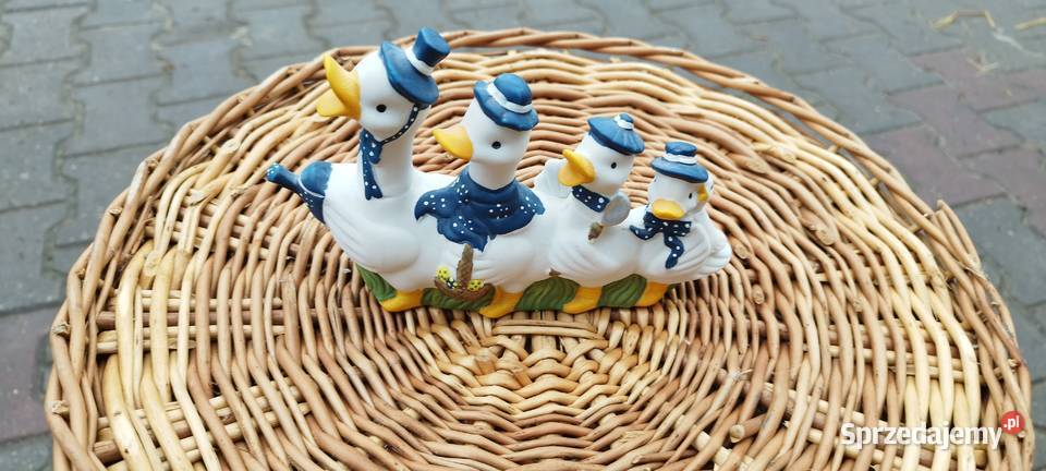 Kacza rodzinkakaczuszki ceramika figurka Słubice