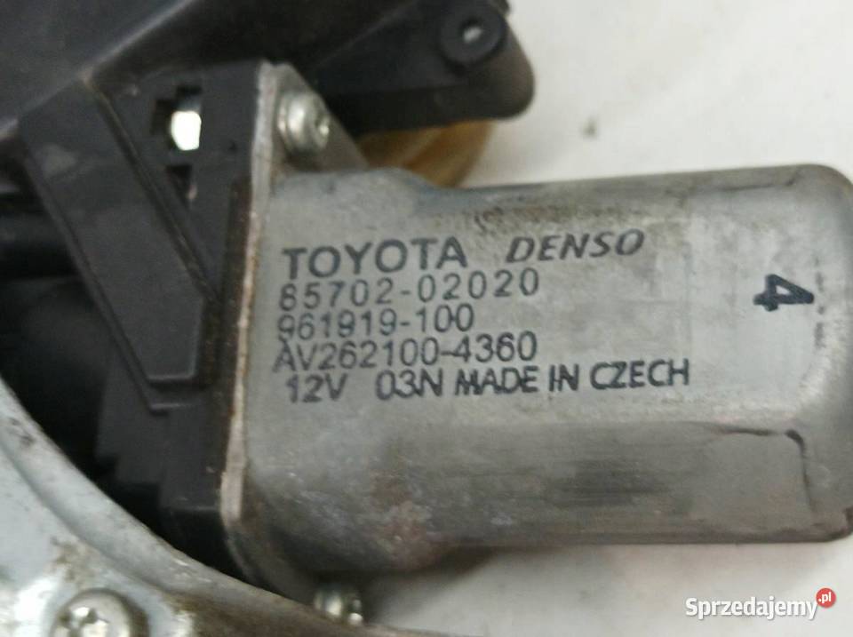 MECHANIZM SZYBY LEWY PRZÓD T27 85702020 Toyota Rok produkcji 2011 Mechanizmy opuszczania szyb