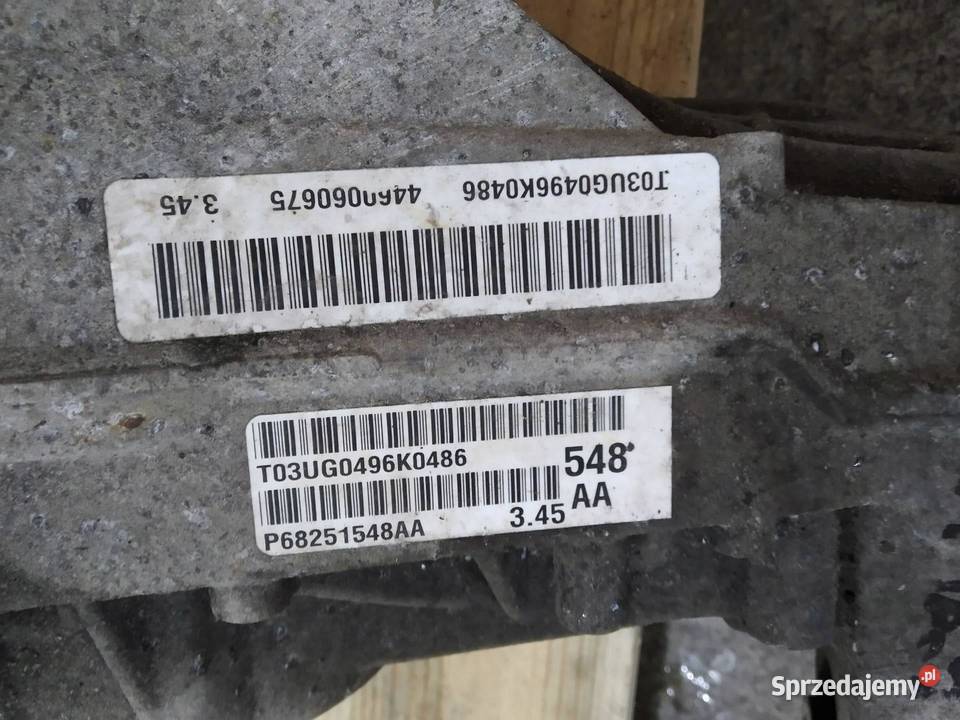 DYFERENCJAŁ MOST TYŁ 36 V6 B P68251548AA 345 sprzedam