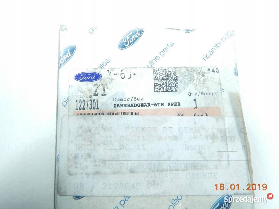 KOŁO ZĘBATE BIEGU SZÓSTEGO 6 FORD MONDEO FOCUS lubelskie
