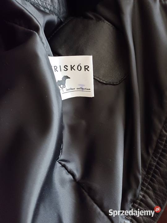 Skórzana czarna kurtka z podpinką Tychy sprzedam