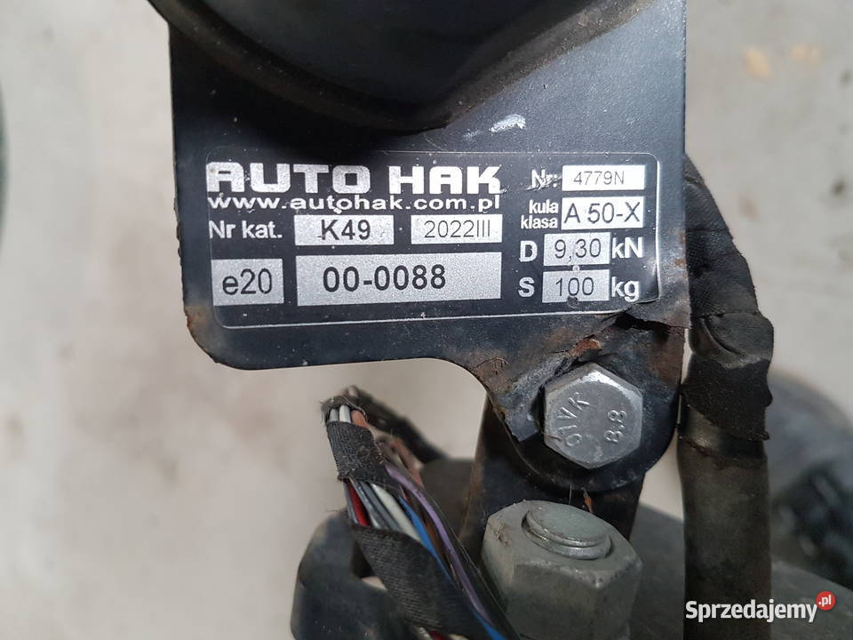 VW GOLF V KOMBI VW JETTA HAK HOLOWNICZY MODUL Rok produkcji 2008 Części samochodowe Turkowice