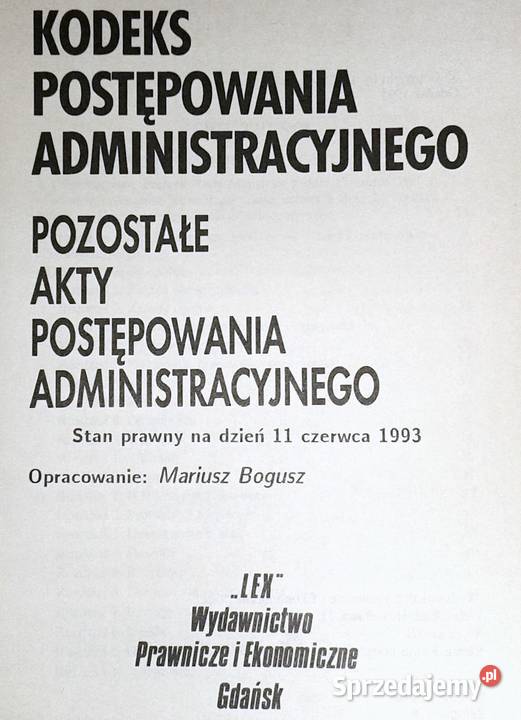 Kodeksu postępowania administracyjnego Mariusz miękka lubelskie Chełm