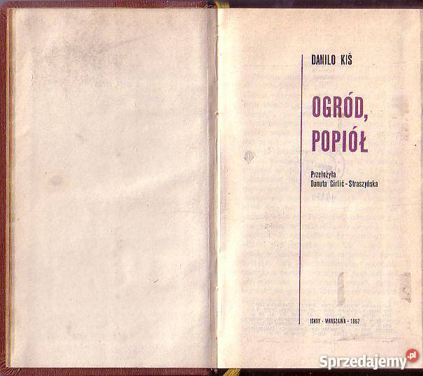 8708 OGRÓD POPIÓŁ DANILO KIŚ