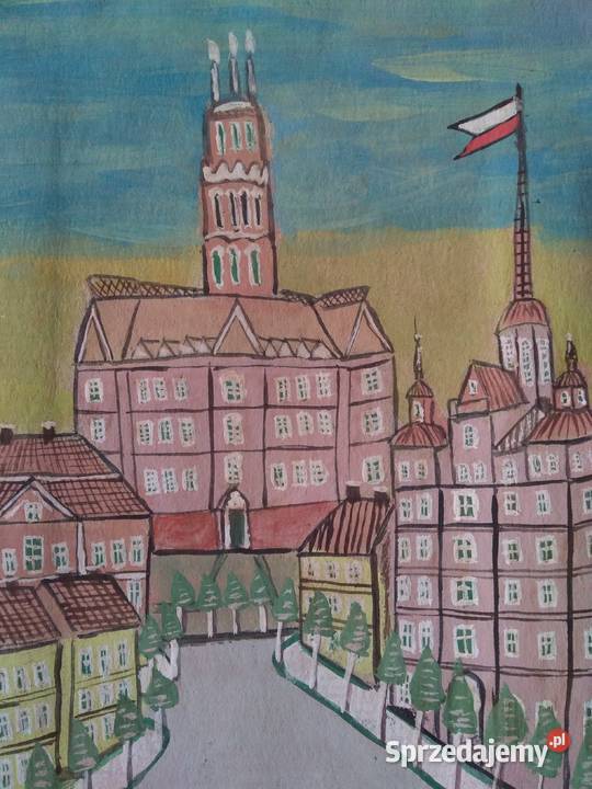 Obraz w typie NIKIFOR KRYNICKI autor nieznany mazowieckie Warszawa