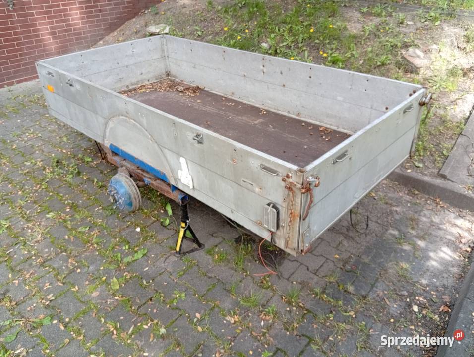 Przyczepa towarowa burty aluminiowe oś Gliwice
