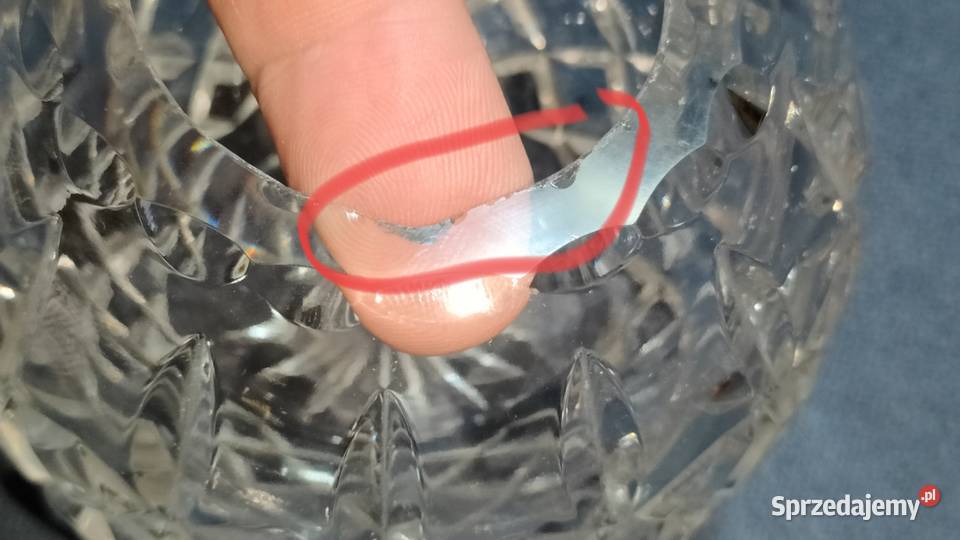 Zestaw szkła kryształowego bombonierka Porcelana i szkło Bielsko-Biała