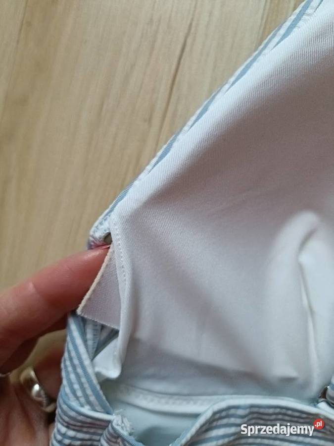 Góra kostiumu w paski Stroje kąpielowe Łódź sprzedam