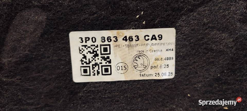 SKODA SUPERB 4 PODŁOGA BAGAŻNIKA 3P0863463 sprzedam