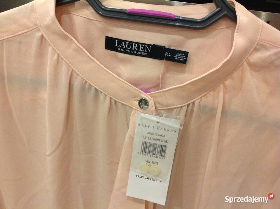 Bluzka z żabotem RALPH LAUREN r XL nowa Nowa Sól