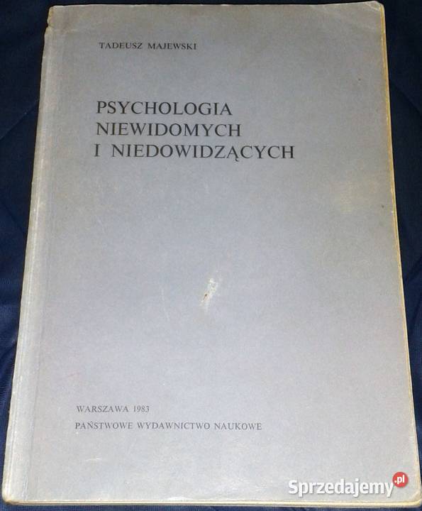 Psychologia niewidomych i niedowidzących Tadeusz miękka Chełm