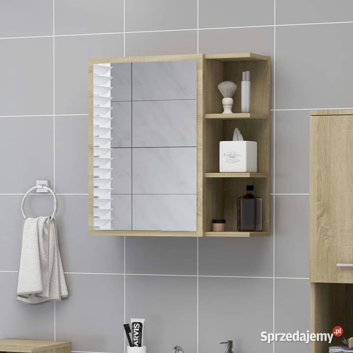 vidaXL Szafka łazienkowa dąb sonoma 625x205x64 Pozostałe