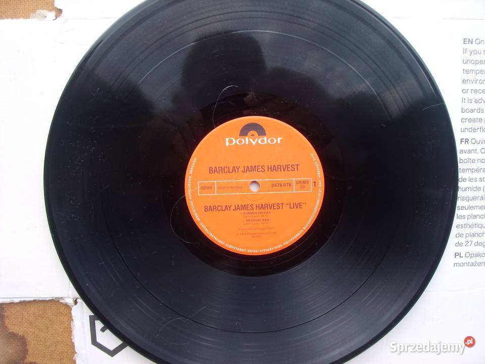 Winyl LP BARCLAY JAMES HARVESYLIVE 2 LP 1974 Wołów