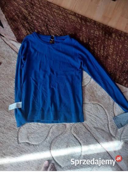 NOWA Śliczna ciepła niebieska bluzka damska Hajnówka sprzedam