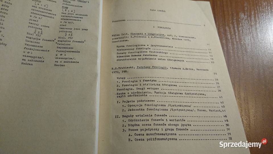 Wybór materiałów do studiowania fonologii Gdańsk