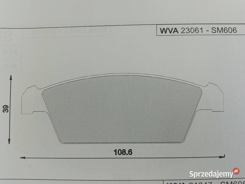 SM606 Klocki hamulcowe kpl przód DAEWOO TICO warmińsko-mazurskie Olsztyn