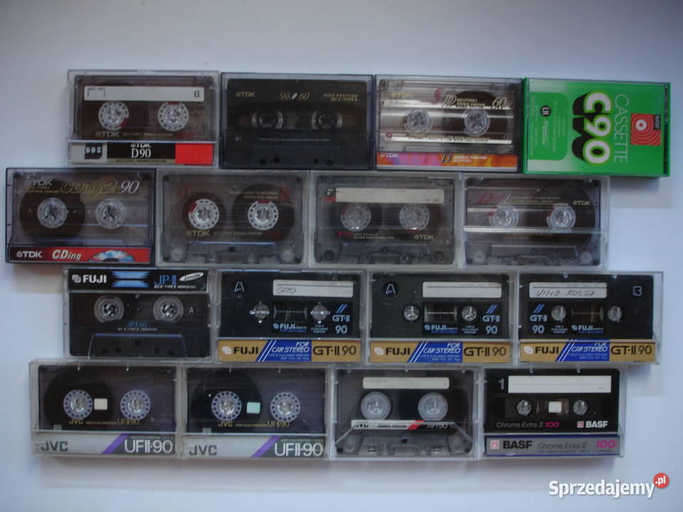 Kasety magnetofonowe TDKJVCBASFFUJI Płyty i kasety Zielona Góra sprzedam