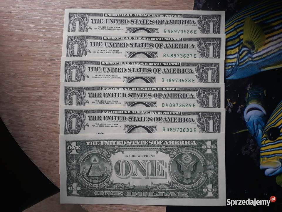 6 x 1 Dolar G Washington 2017 r mennicze kolejne