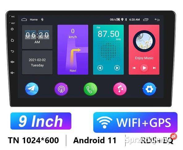 Radio sam Android 9 GPS Navi 2 DIN WiFi video