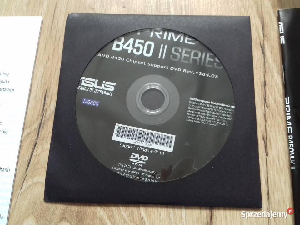 Pudełko płyty głównej ATX Asus Prime B450MKII Bydgoszcz sprzedam