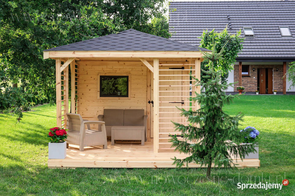 Domek ogrodowy z altaną San Marco wym 6 x 3 Wisła