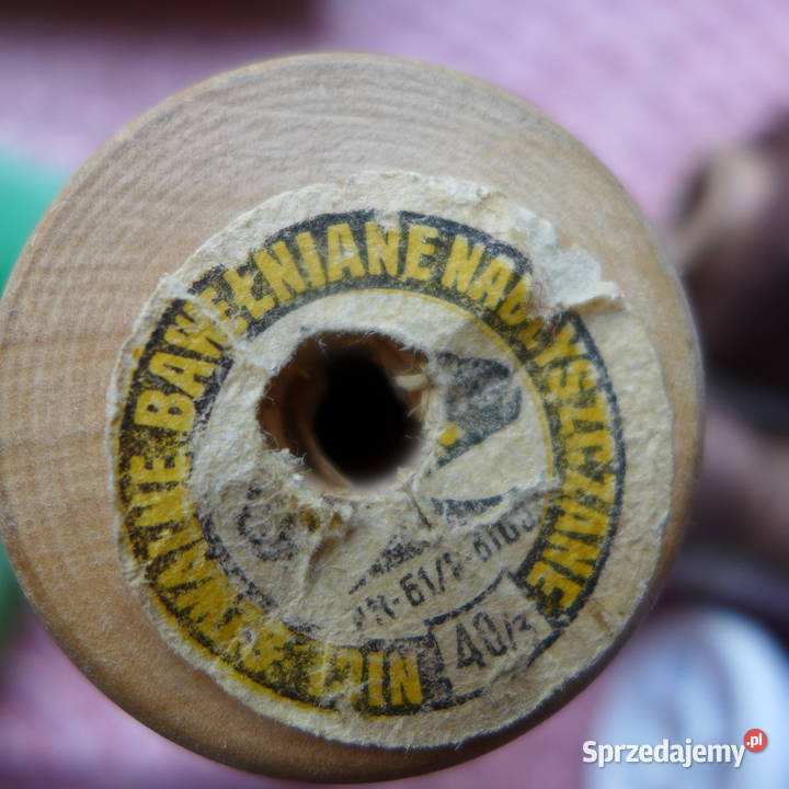 Oryginalne nici VINTAGE PAMIĄTKA PRL szpulki Warszawa