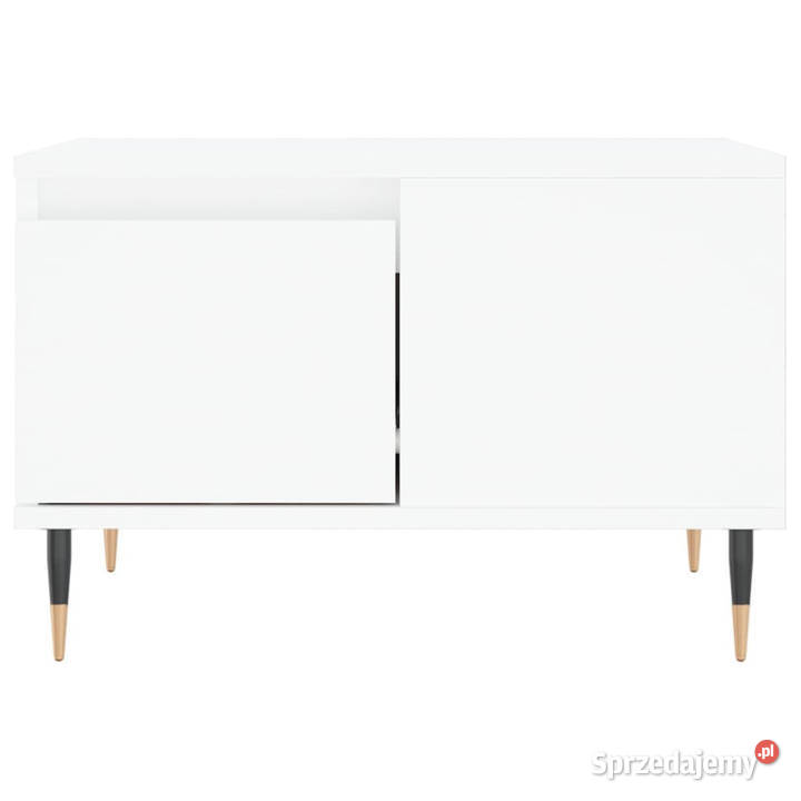 Stolik kawowy biały 55x55x365 materiał Warszawa sprzedam