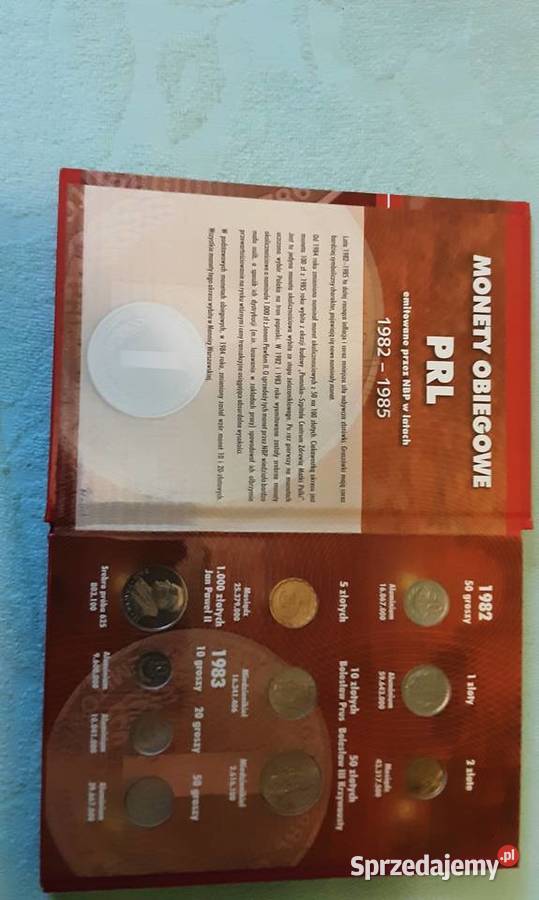 Klaser z monetami PRL 19821985