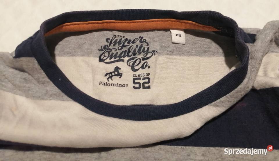 Koszulka chłopięca długi rękaw CA 116 paski Czeladź