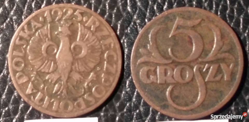 5 groszy 1925 ŁADNE Kraków sprzedam
