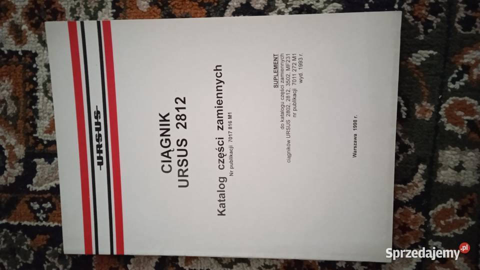 Katalog części suplement Ursus 2812 wydanie 1998 lubelskie