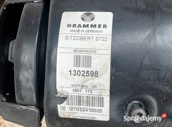 Fotel operatora Grammer Sitzobert S722 1302598 Gądki
