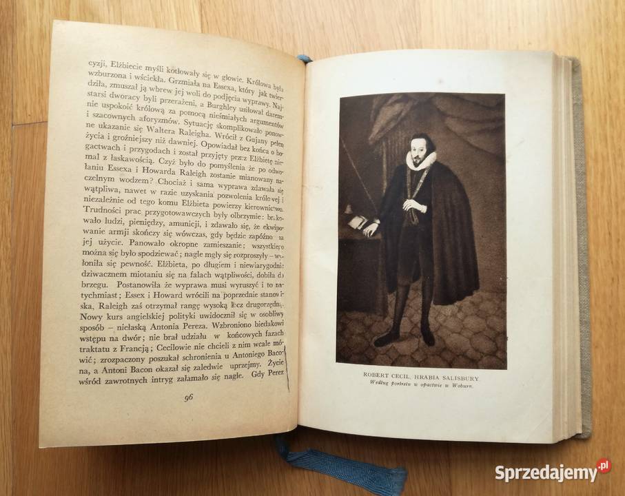 Królowa Elżbieta i hrabiaEssexHistorja tragiczna Rok wydania 1937 Warszawa sprzedam