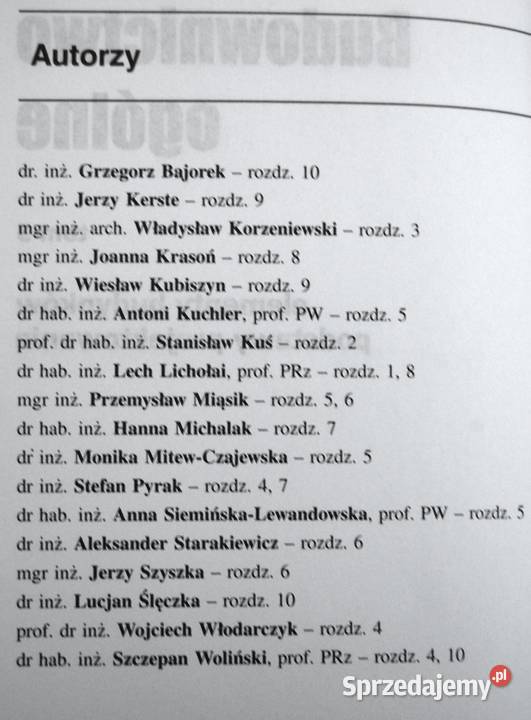 Budownictwo ogólne Elementy budynków Podstawy Lublin