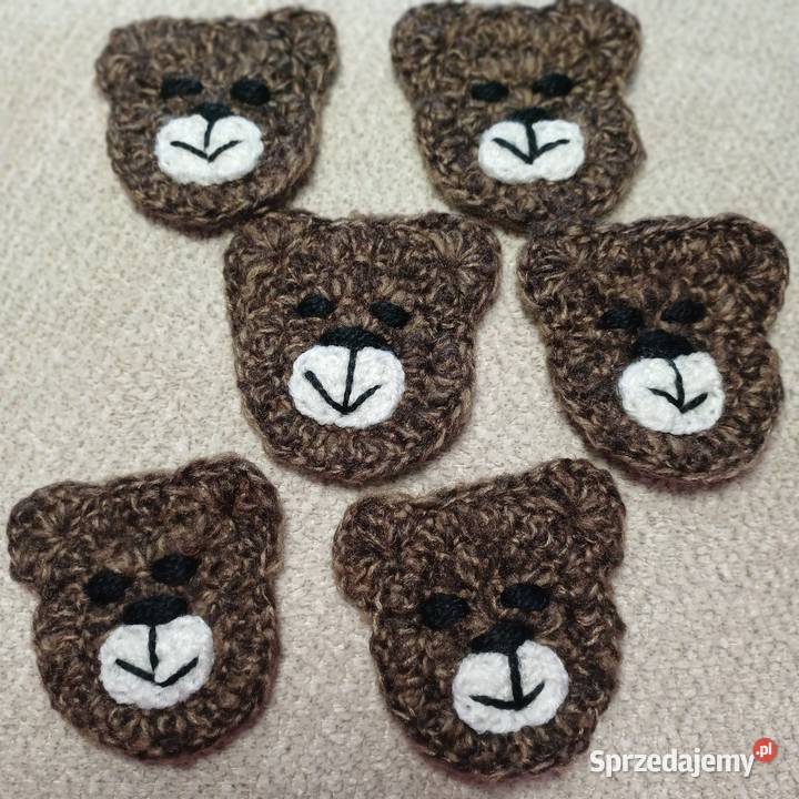 Misie szydelkowe aplikacja warmińsko-mazurskie Lidzbark Warmiński sprzedam