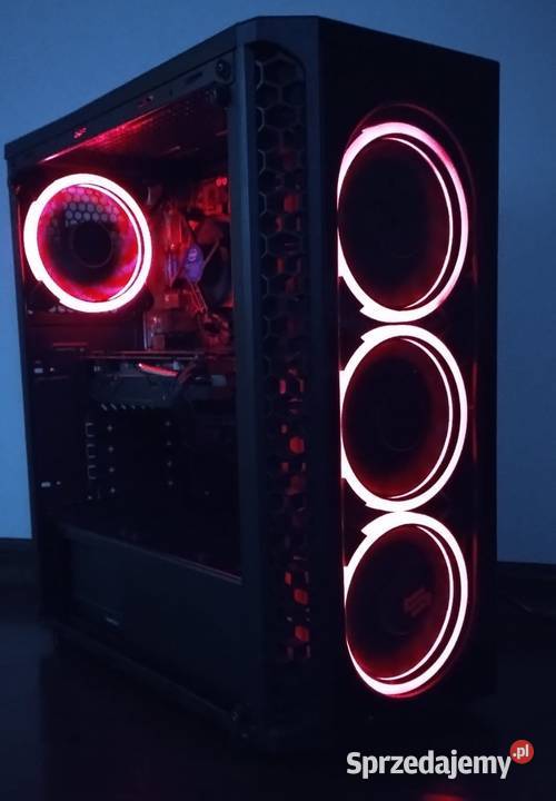 KOMPUTER GAMINGOWY i73770 RX 580 8GB 1080p RGB Liczba rdzeni procesora 4 Ostrów Wielkopolski sprzedam