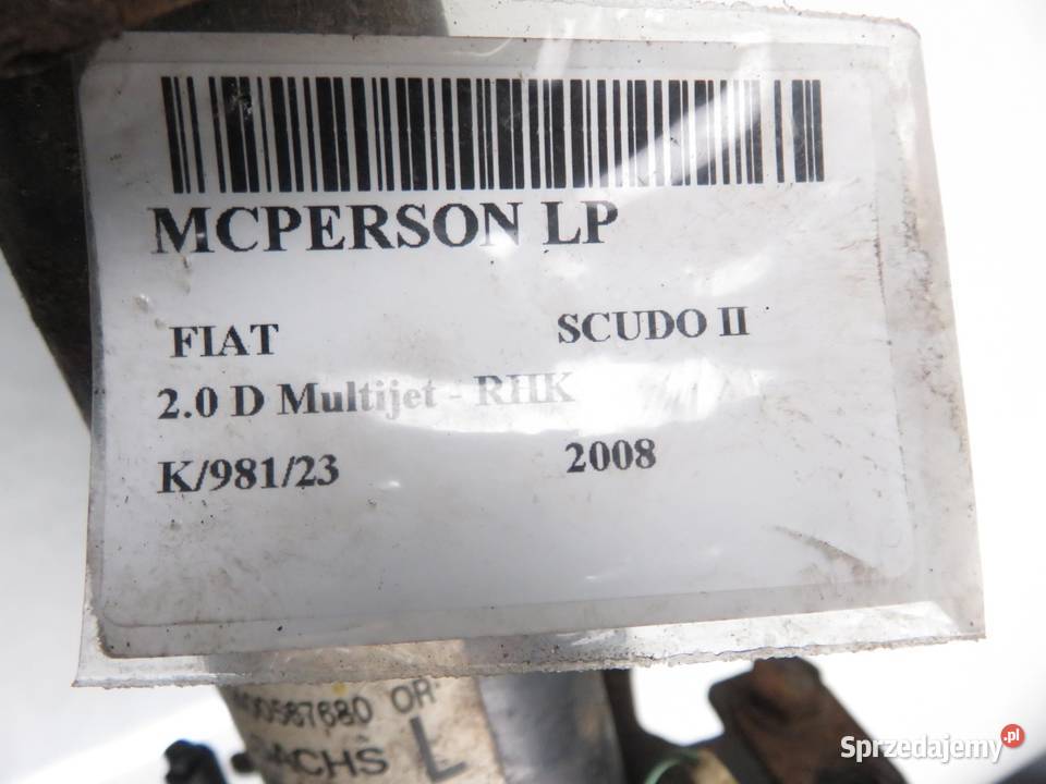 MCPERSON LEWY PRZEDNI FIAT SCUDO II 20 D osobowe sprzedam