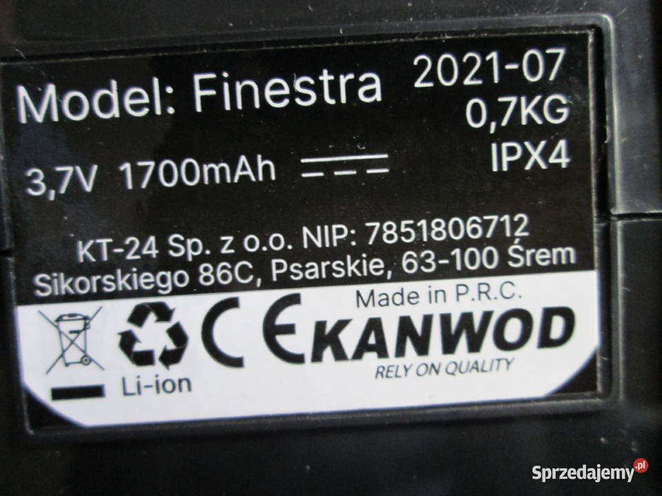 Sprzedam myjkę do okien KENWOD Kraków