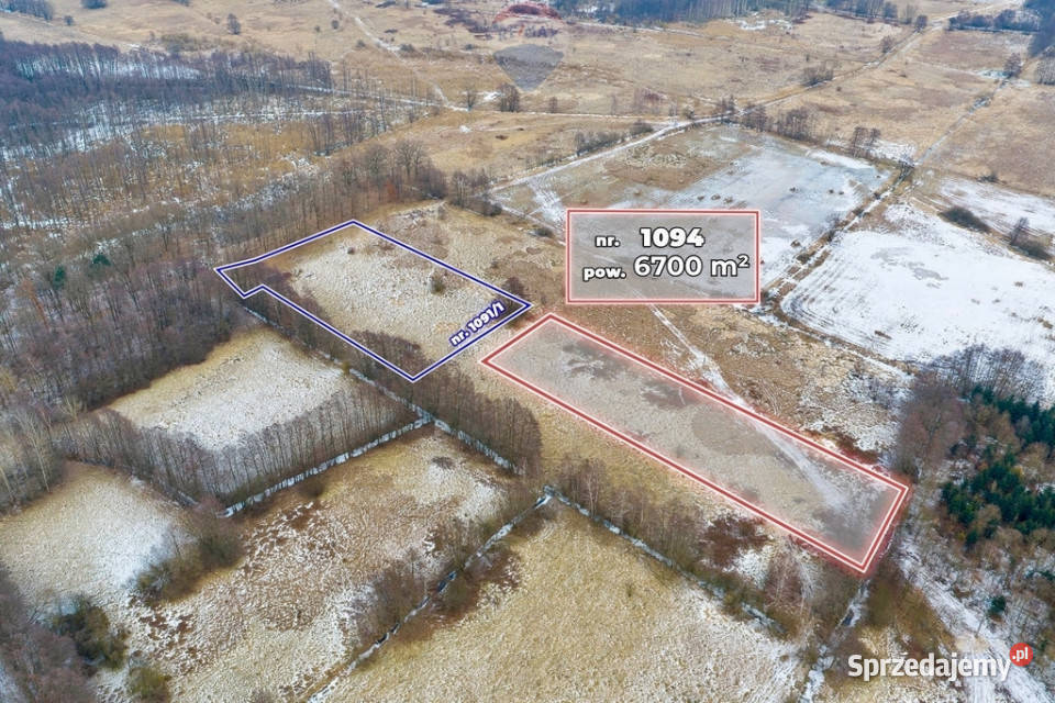 Na sprzedaż działka rolna o pow 6700 m sprzedam
