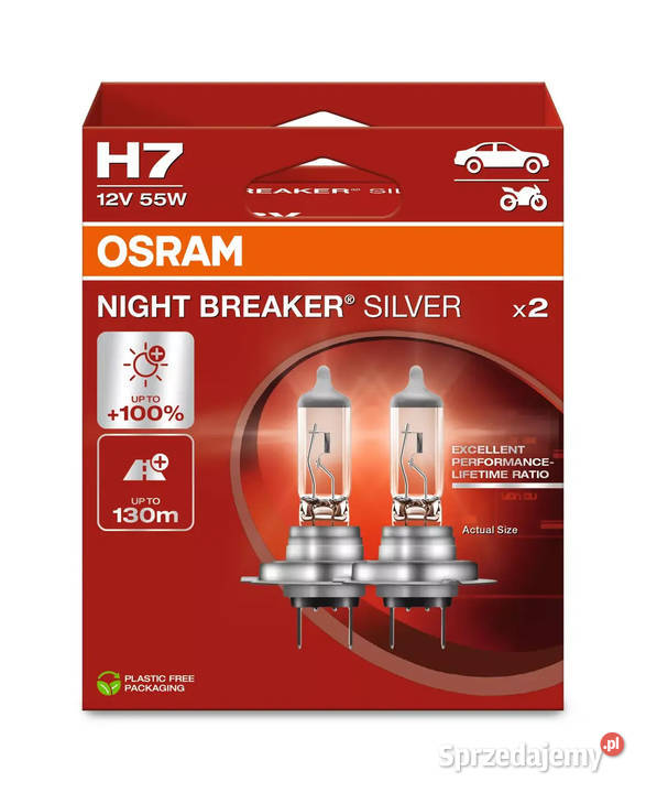 Żarówki H7 Osram Night Breaker Silver Oświetlenie